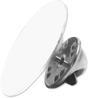 Lapel Pin Gloss White 22mm