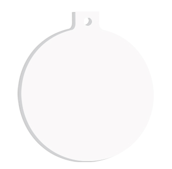 Acrylic Ornament - Ball & Stem 86 x 76mm