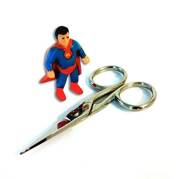 Superman Large Handle 4" Curved Scissors 95510