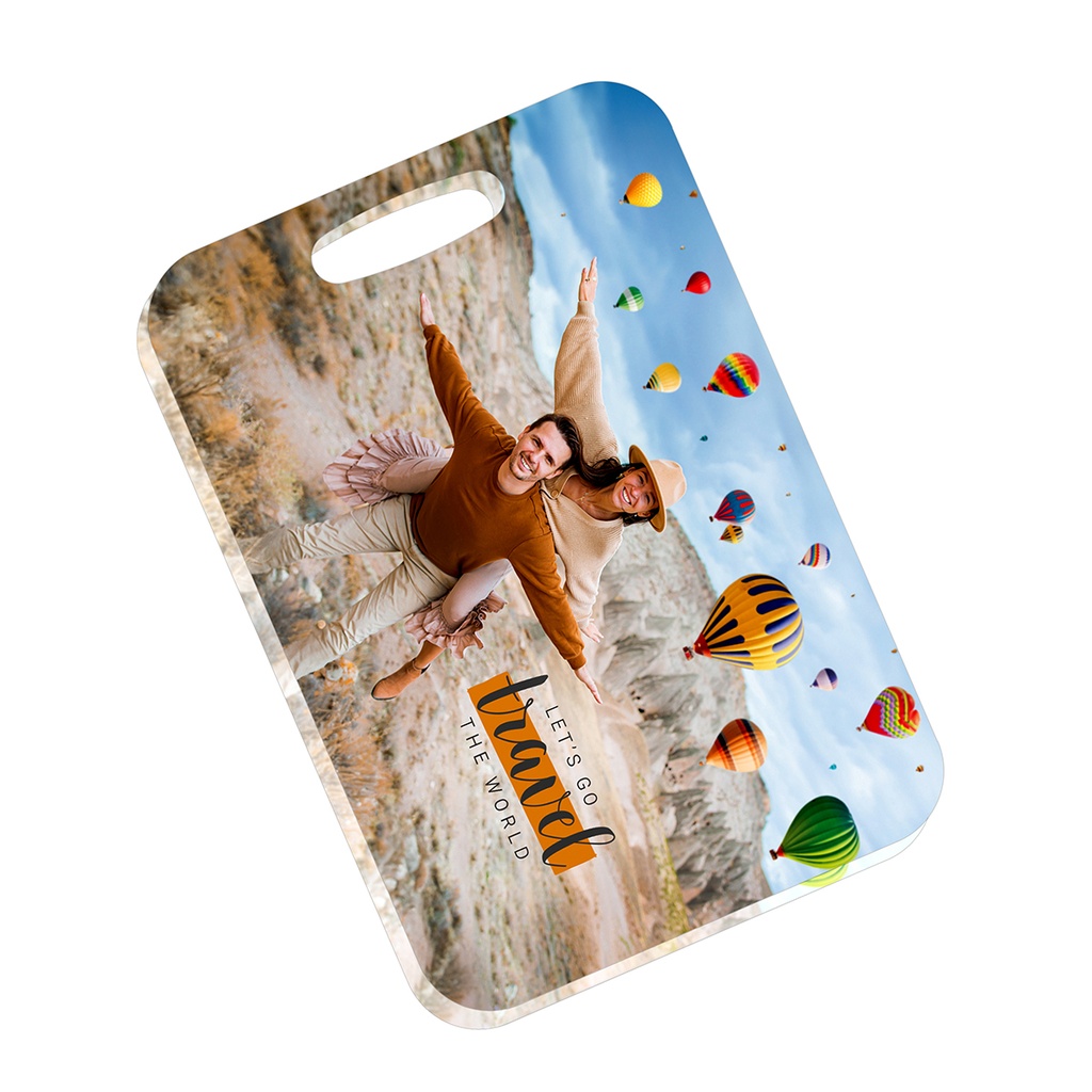 Acrylic Bag Tag - Rectangle 102 x 70mm