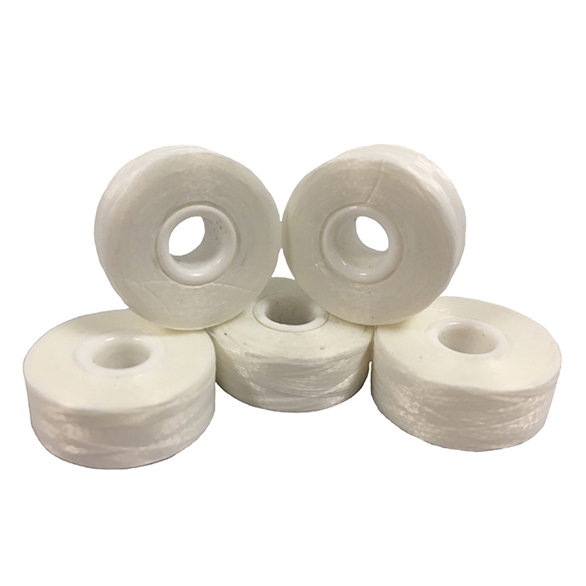 Pre-Wound Bobbins - Super 75 Unsided L White 144x119m Single Box