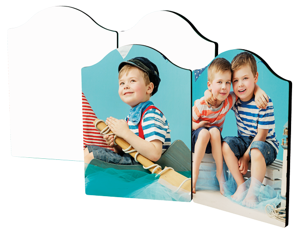 Arch Top Photo Panel - Hinged Pair 130 x 180mm