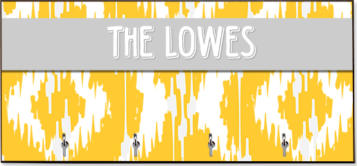 Key Hanger with Silver Hooks 127 x 279mm