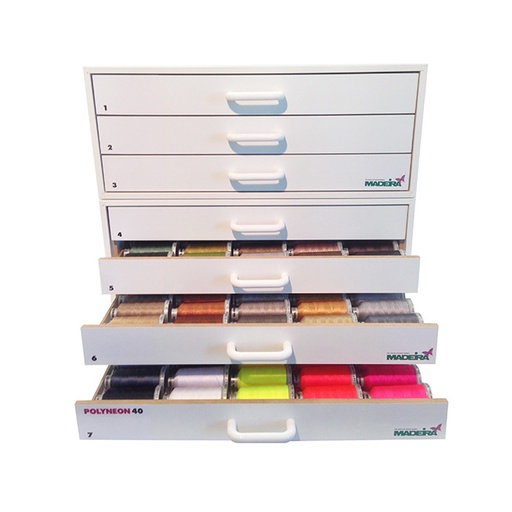 [D7D-Poly] 7 Drawer Unit Poly 40 413 CLRS x 1000m