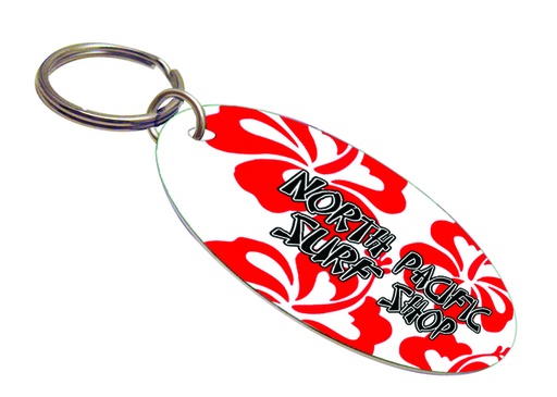 [SUBU5917] Key Chain - Oval - Aluminium 35 x 64mm